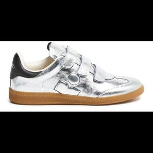 Isabel MARANT Beth Silver Sneaker - Size 8us/ 38 - BRAND NEW